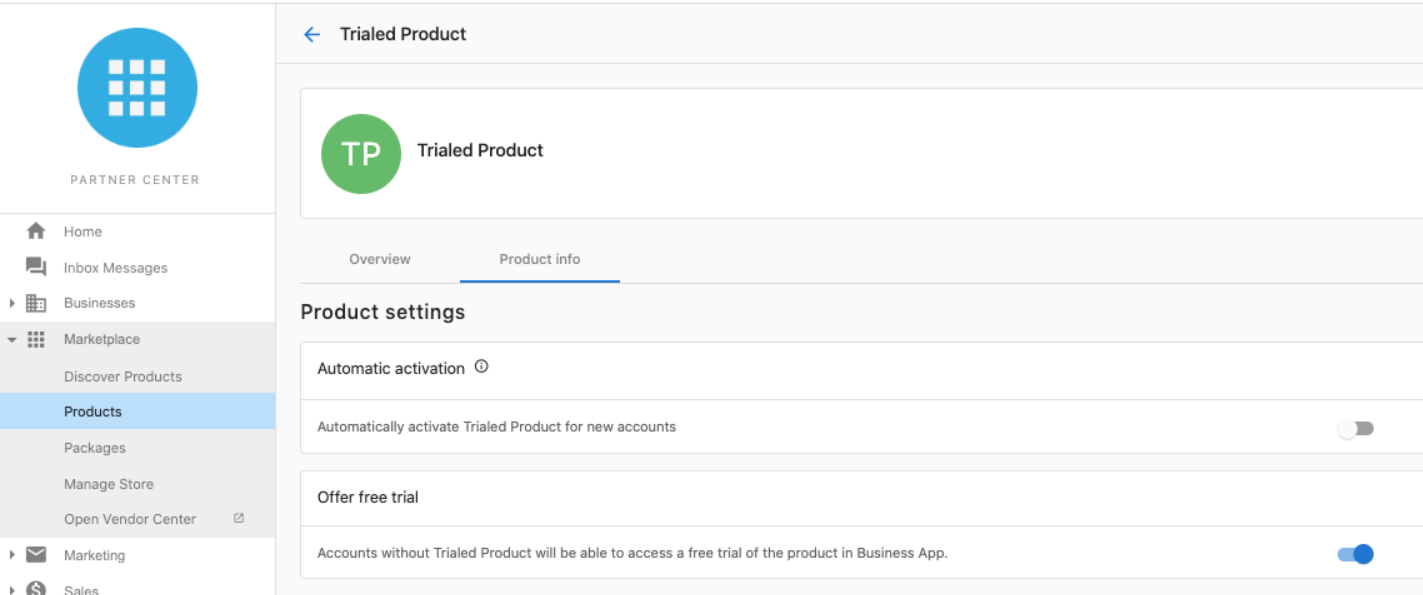 Make Trial Available